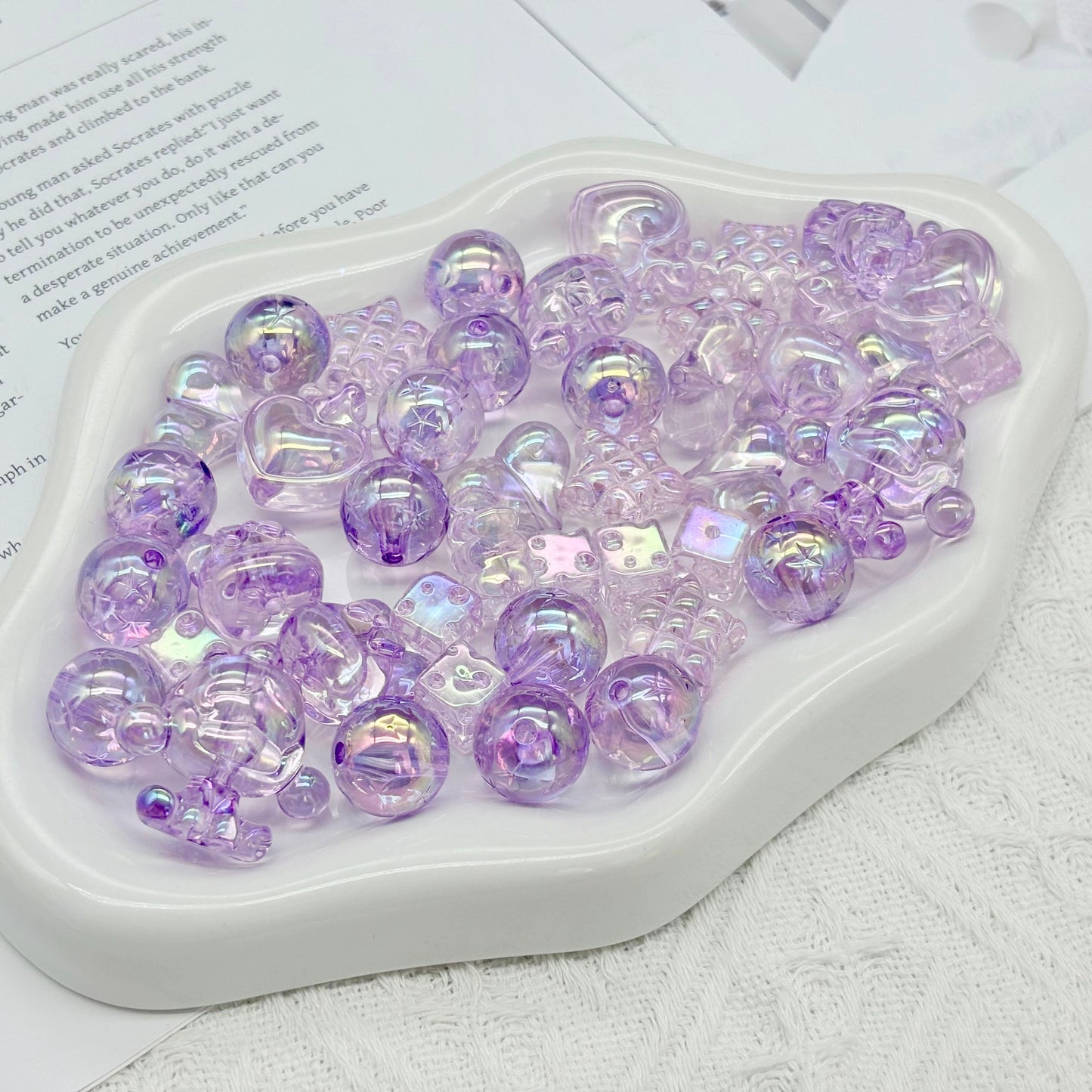 D35ラベンダー畑の贈り物ビーズ