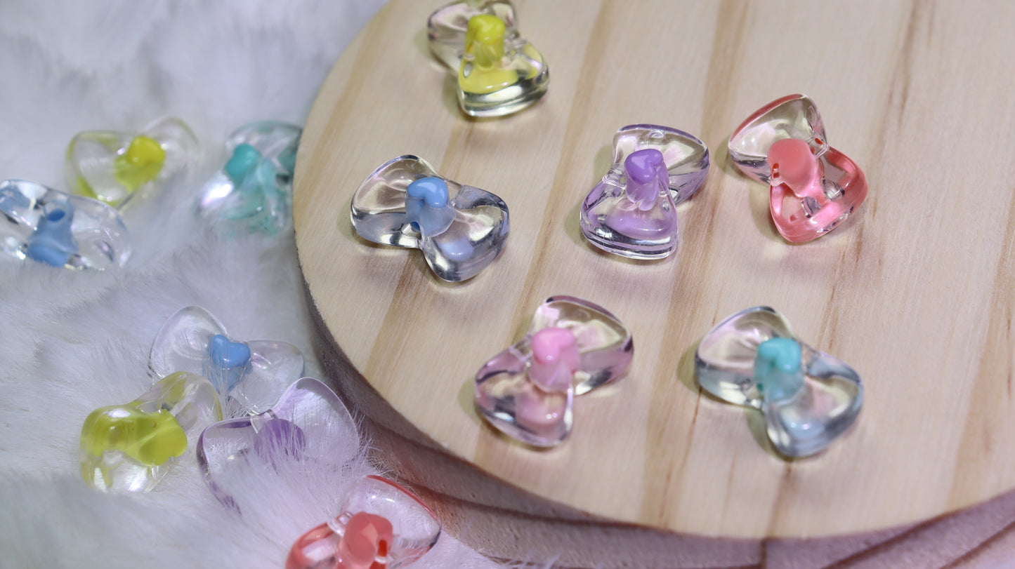 D01アクリルキャンディー色の幻想的な透明ビーズ
