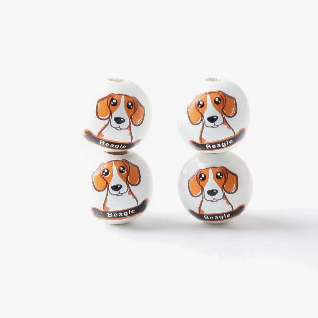S40 木製犬ビーズ(16mm)