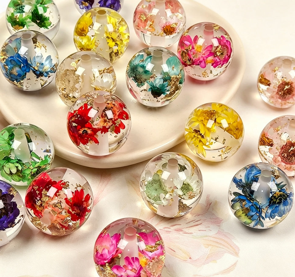 [開封] NEW.約 20mm 大きいレジン貫通穴ビーズ