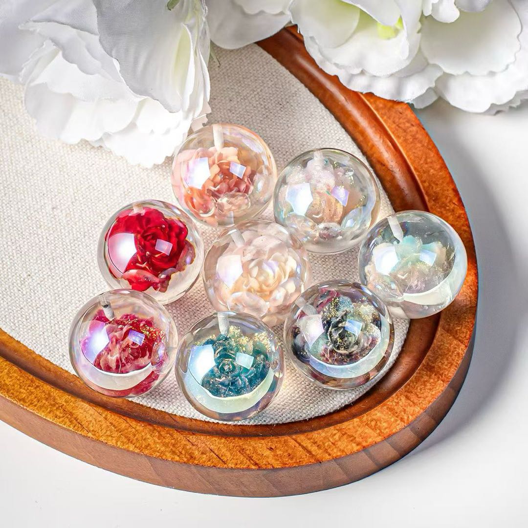 [開封]NEW.上質レジンビーズ 16/20/24mm 通し穴・片穴混在