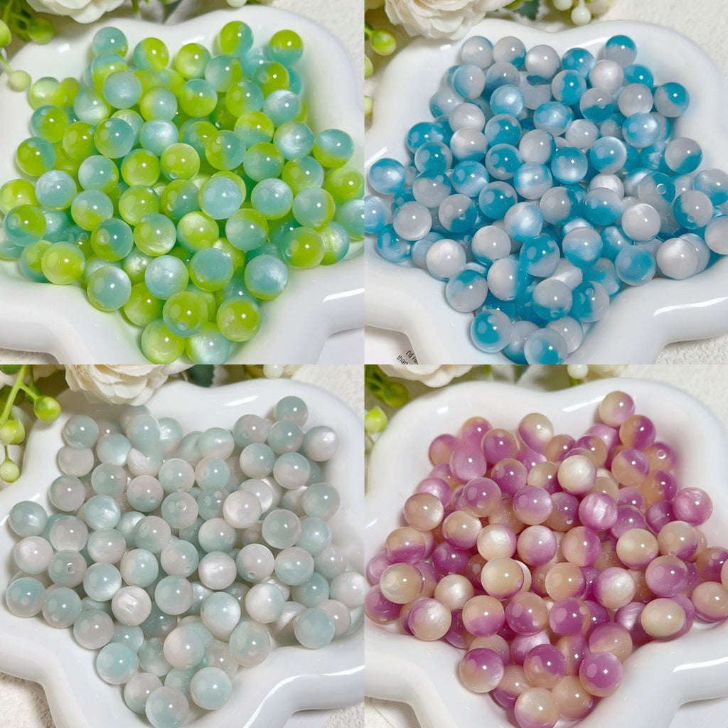 [開封] NEW.直径約 12mm レジン丸ビーズ、豊富なカラーと様々な工芸デザイン アクセサリー自作 DIY 手芸素材（50 種類以上）