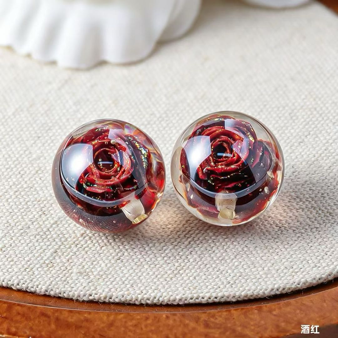 [開封]NEW.上質レジンビーズ 16/20/24mm 通し穴・片穴混在