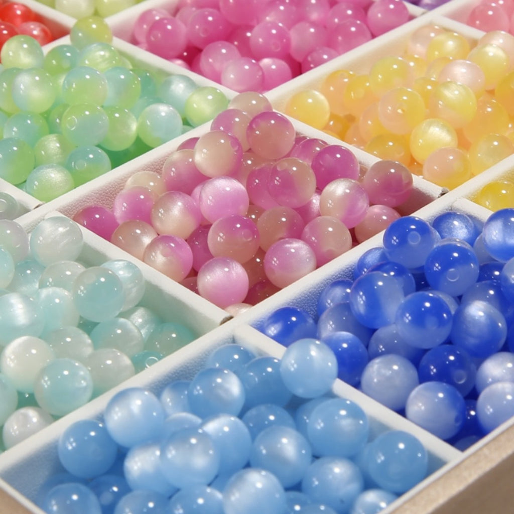 [開封] NEW.直径約 12mm レジン丸ビーズ、豊富なカラーと様々な工芸デザイン アクセサリー自作 DIY 手芸素材（50 種類以上）