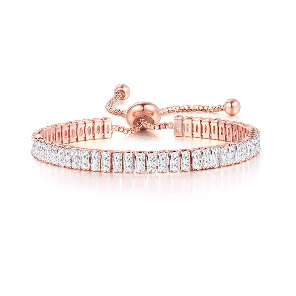 [開封] NEW.上品輝きキュービックジルコニアブレスレット 大人向けアクセサリー