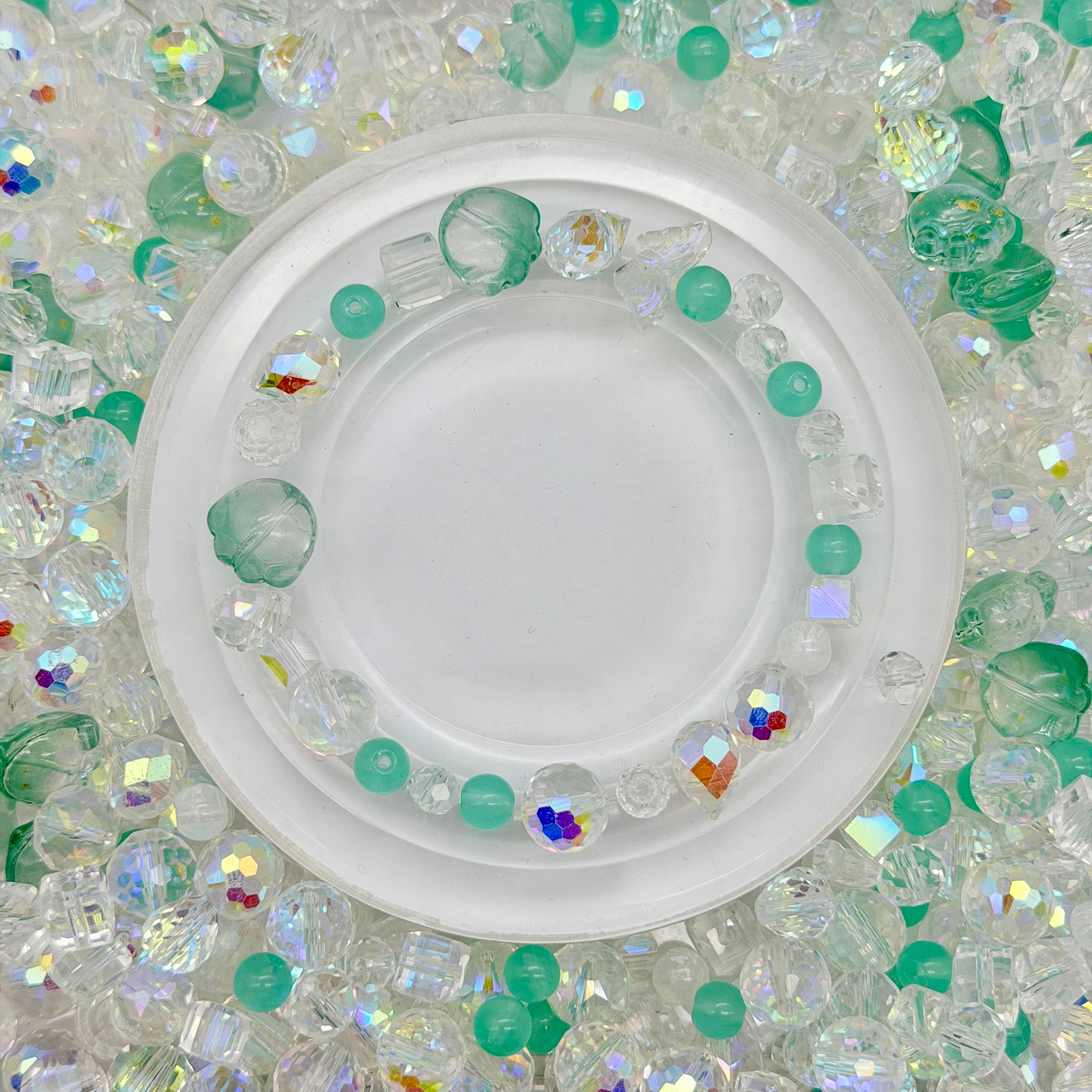 [開封] NEW.高品質ブレスレット素材 レジン・瑠璃・アクリル混合