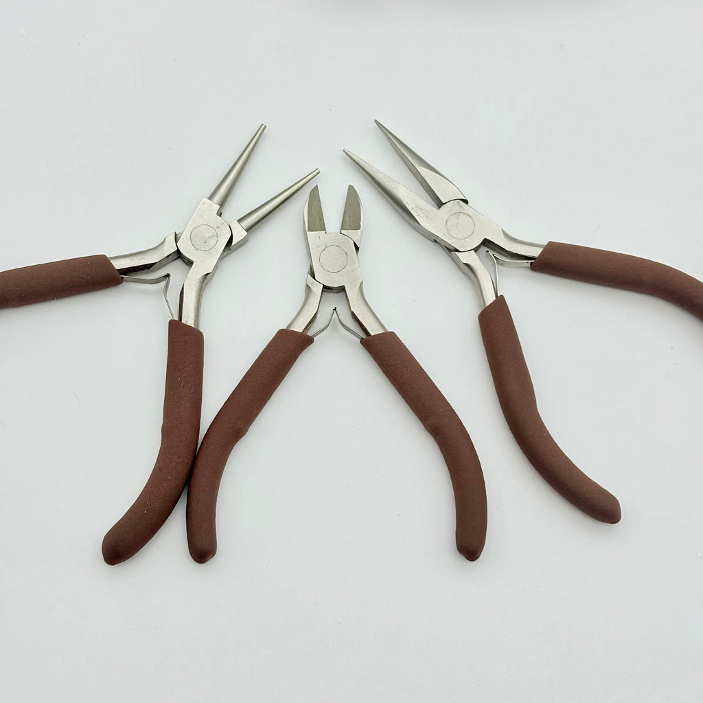 [開封] NEW.ビーズ手作り初心者向け DIY 道具一式 アクセサリー・カーチャーム自作基礎ツールセット