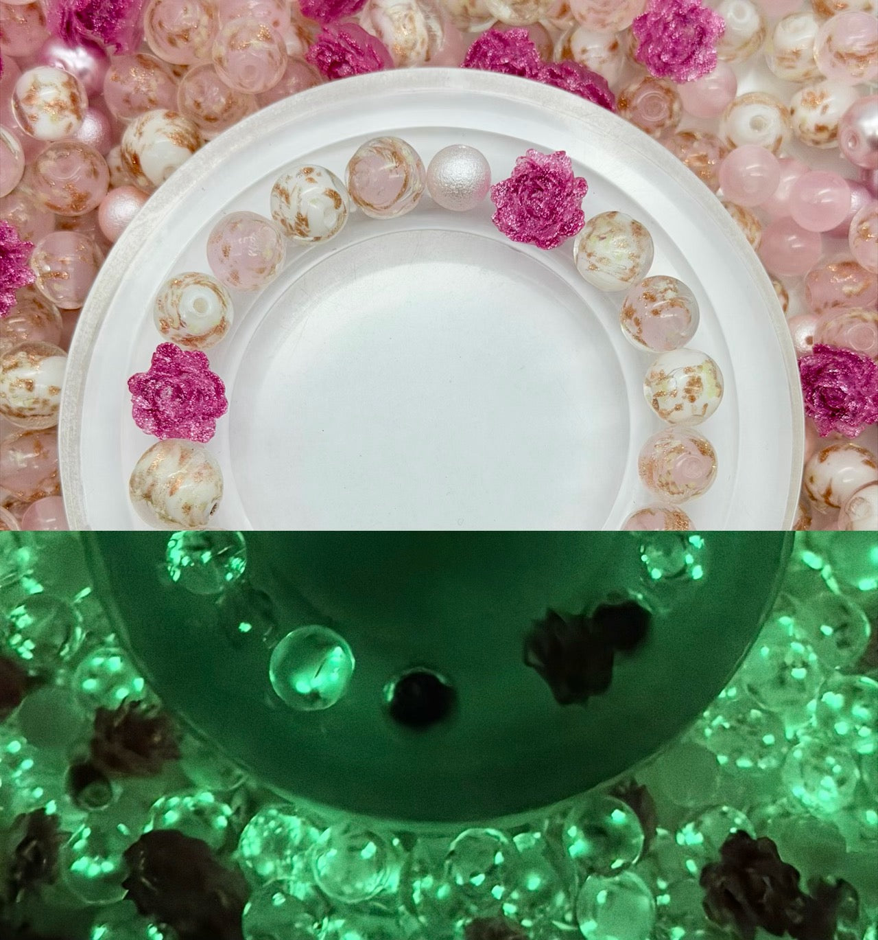 [開封] NEW.高品質ブレスレット素材 レジン・瑠璃・アクリル混合
