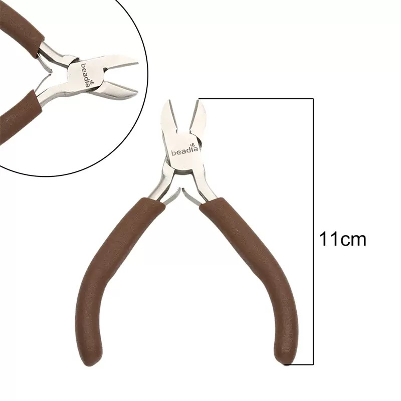 [開封] NEW.ビーズ手作り初心者向け DIY 道具一式 アクセサリー・カーチャーム自作基礎ツールセット