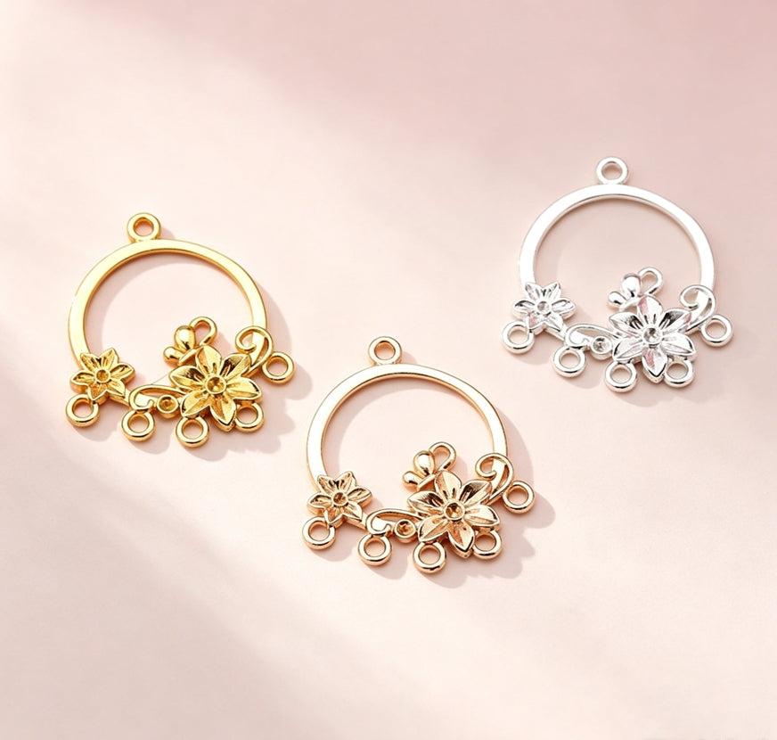 [開封] NEW.ビーズアクセサリー自作用基礎金具セット、丸ピン・T ピン・開閉カン・丸カンなど各種パーツ入り、カーチャーム・ブレスレット・キーホルダー作りに最適