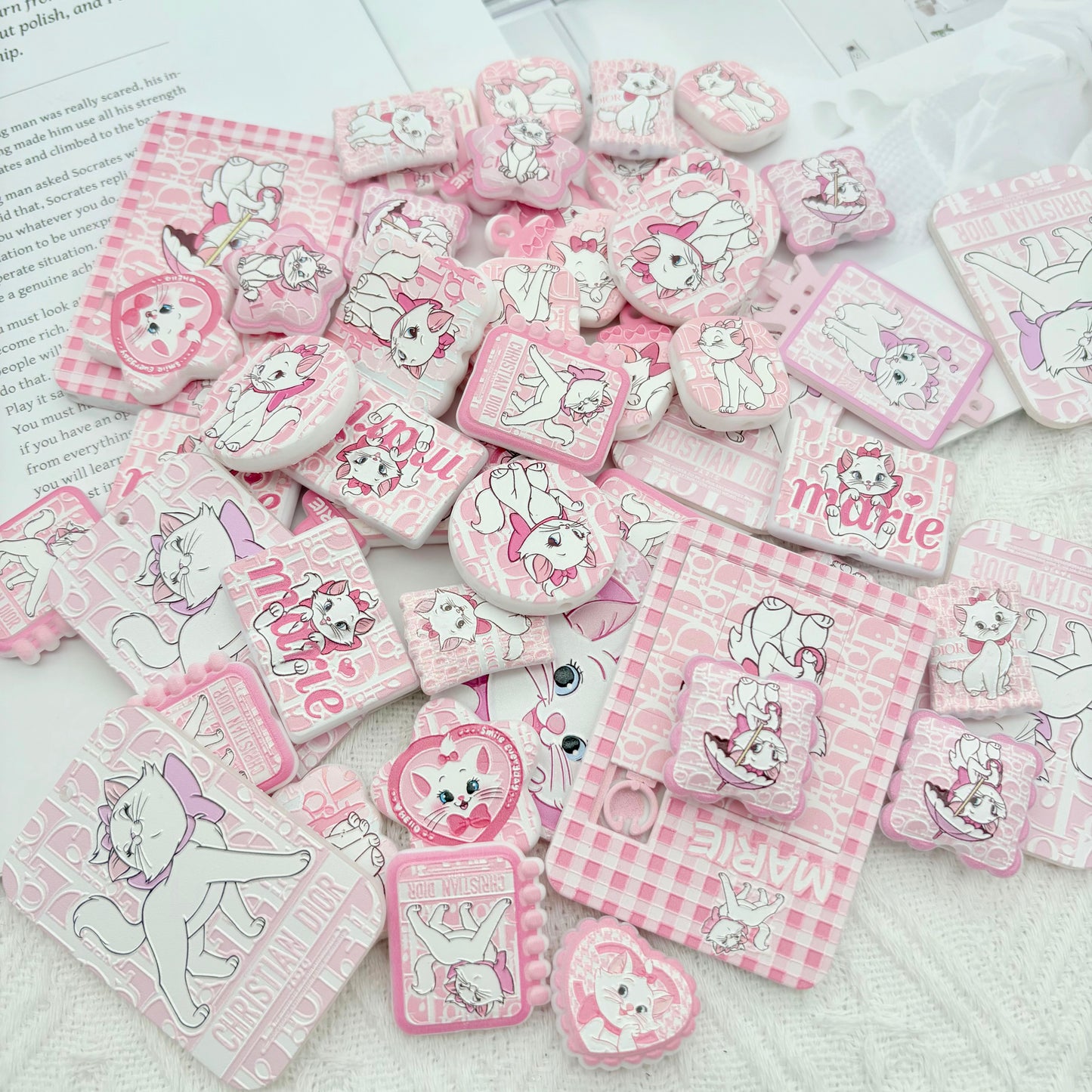 P176ピンクキャットクリエイティブパーツセット