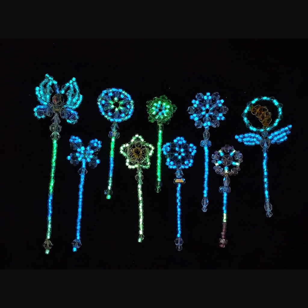 [開封] NEW.約 2.7mm 極小サイズ蓄光ビーズ 暗闇で発光 アクセ手芸 DIY 素材