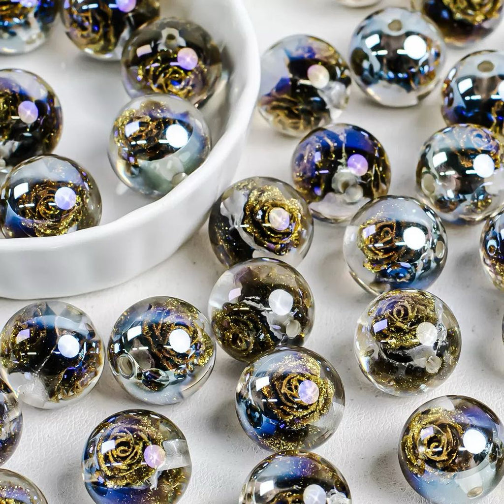 [開封]NEW.上質レジンビーズ 16/20/24mm 通し穴・片穴混在
