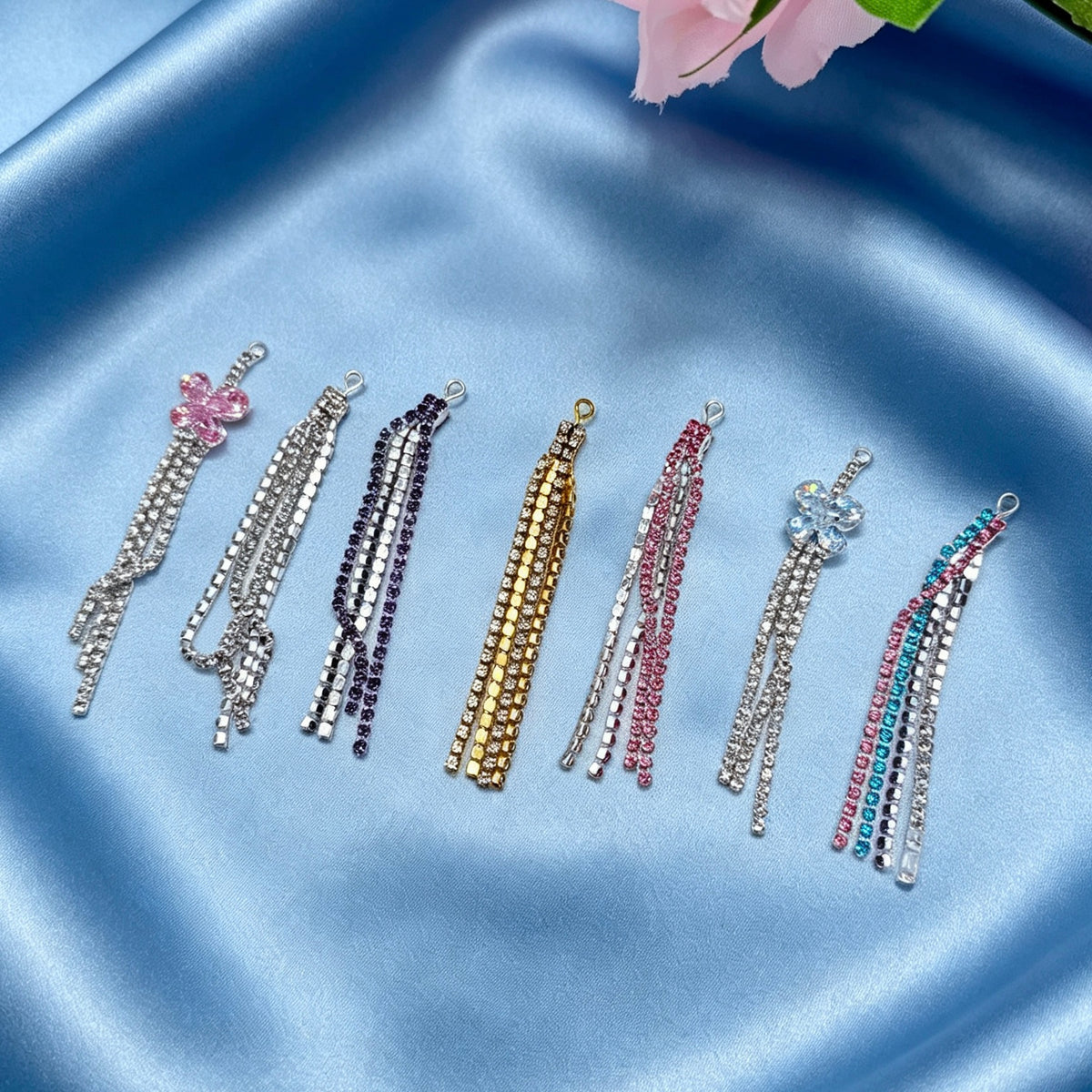 [開封]NEW.金属タッセルチャーム DIYアクセサリー手芸 パーツ