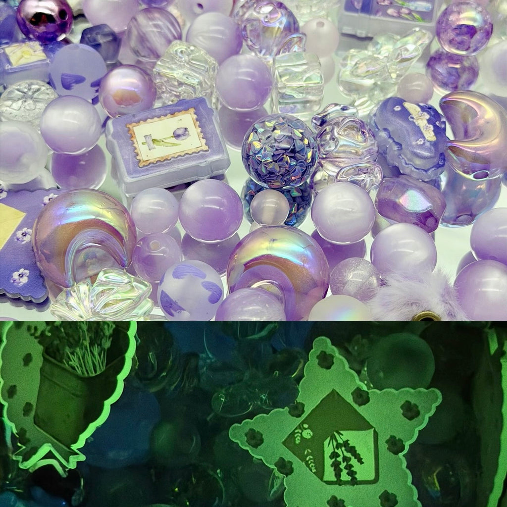 [開封]高品質 レジン & アクリルミックスビーズ 大粒メイン 100 種類以上