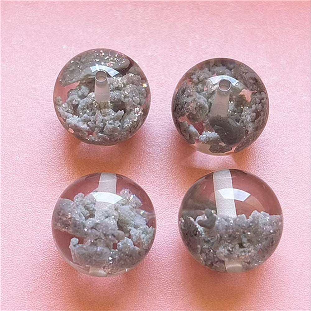 A42雲の結晶入り樹脂ビーズ(20MM)