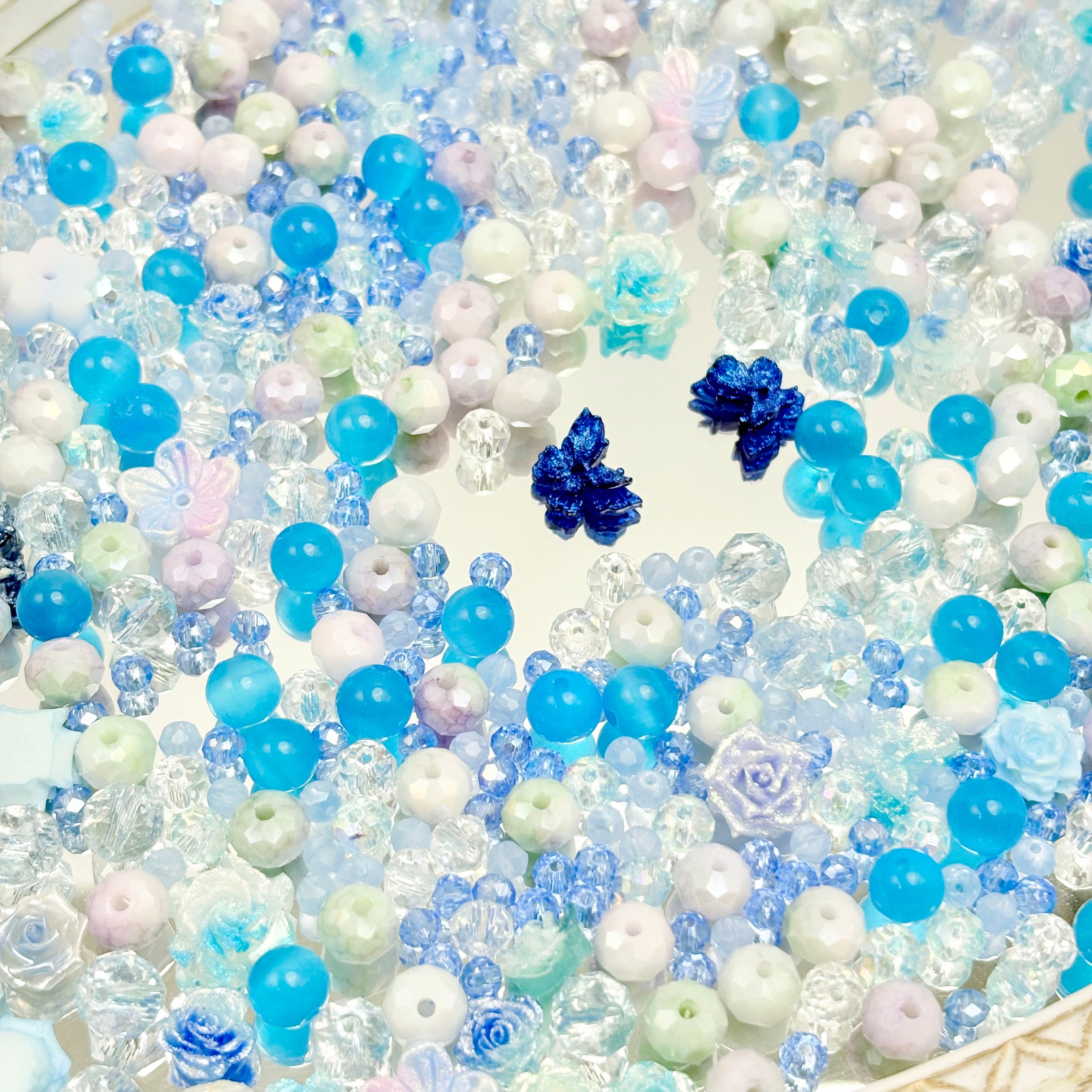 [開封] NEW.高品質ブレスレット素材 レジン・瑠璃・アクリル混合