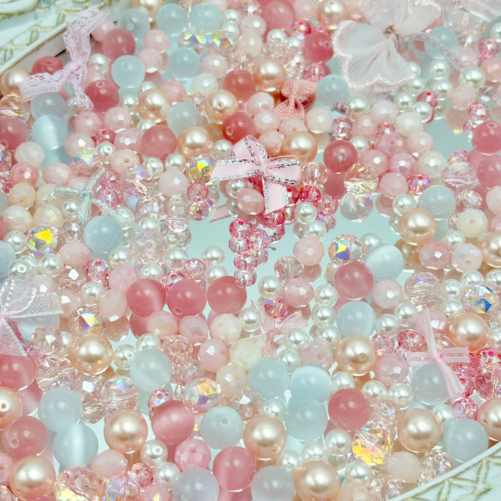 [開封] NEW.高品質ブレスレット素材 レジン・瑠璃・アクリル混合