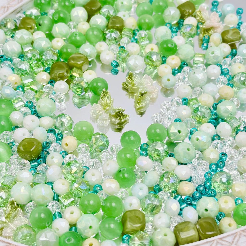 [開封] NEW.高品質ブレスレット素材 レジン・瑠璃・アクリル混合