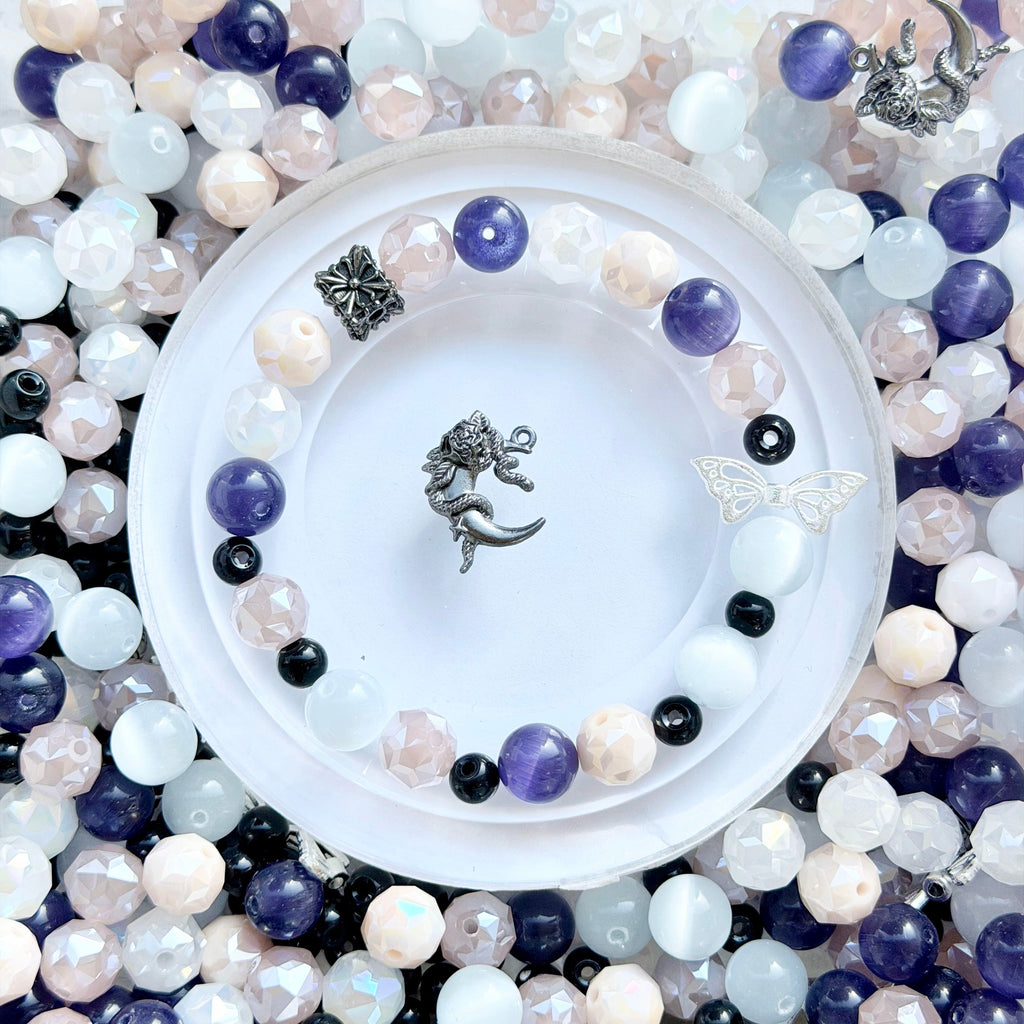 [開封] NEW.高品質ブレスレット素材 レジン・瑠璃・アクリル混合