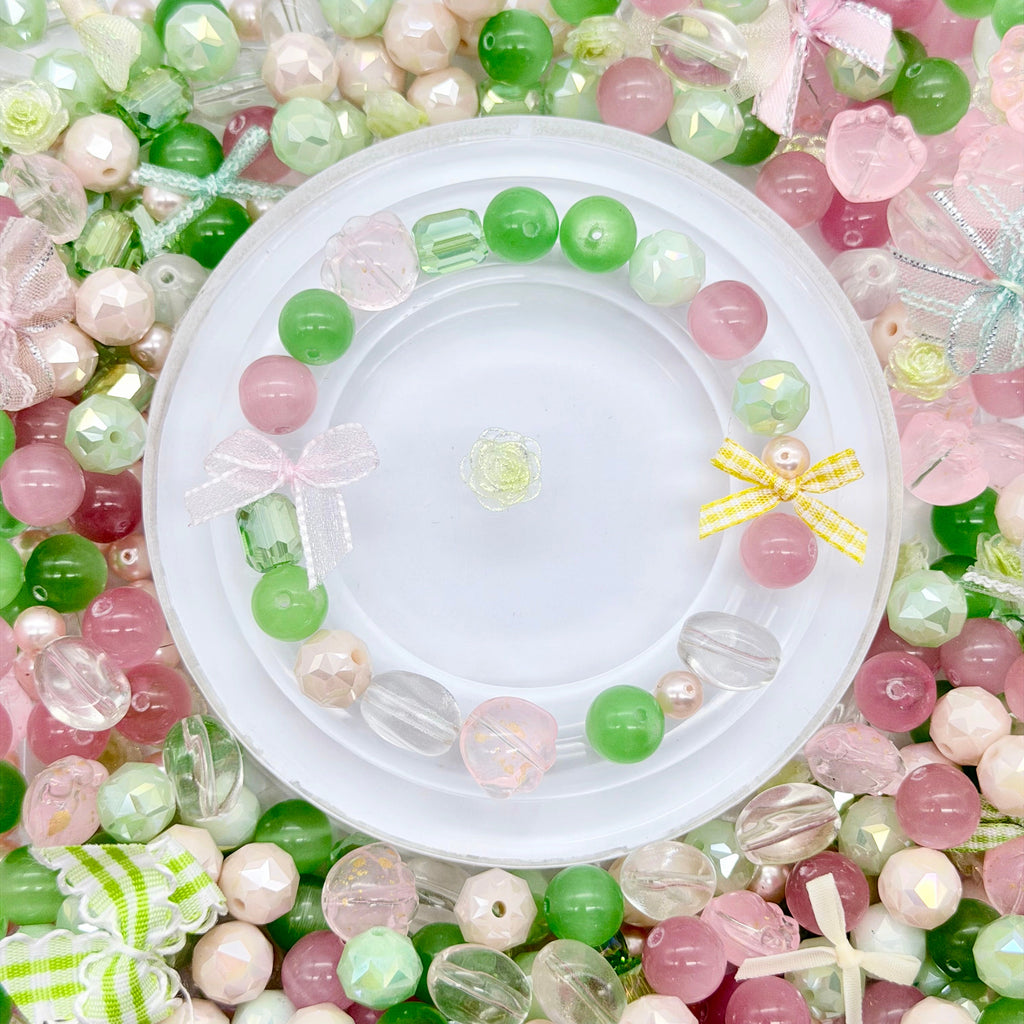 [開封] NEW.高品質ブレスレット素材 レジン・瑠璃・アクリル混合