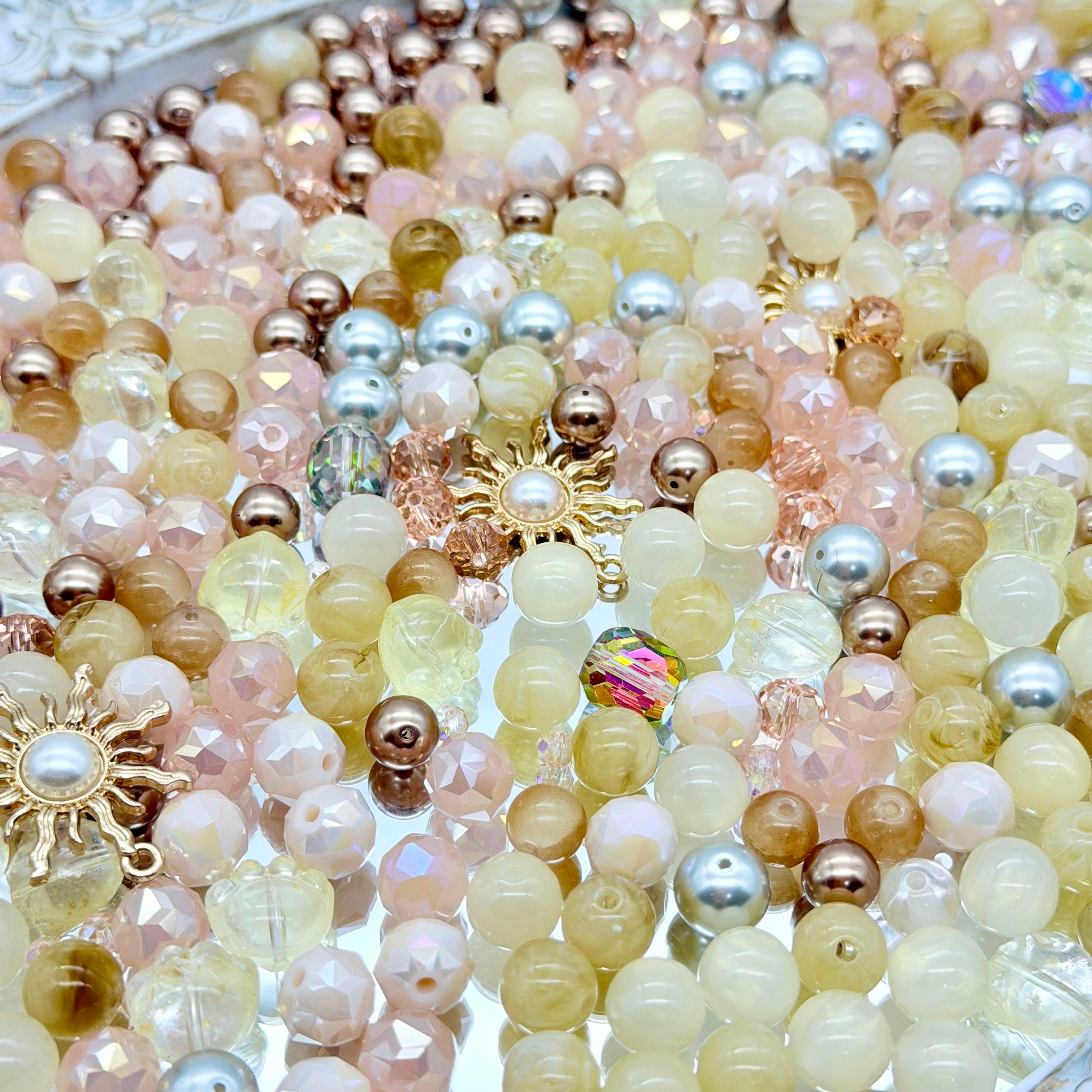 [開封] NEW.高品質ブレスレット素材 レジン・瑠璃・アクリル混合