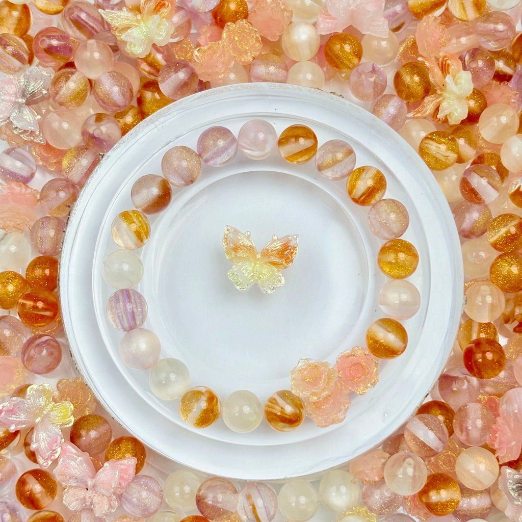 [開封] NEW.高品質ブレスレット素材 レジン・瑠璃・アクリル混合