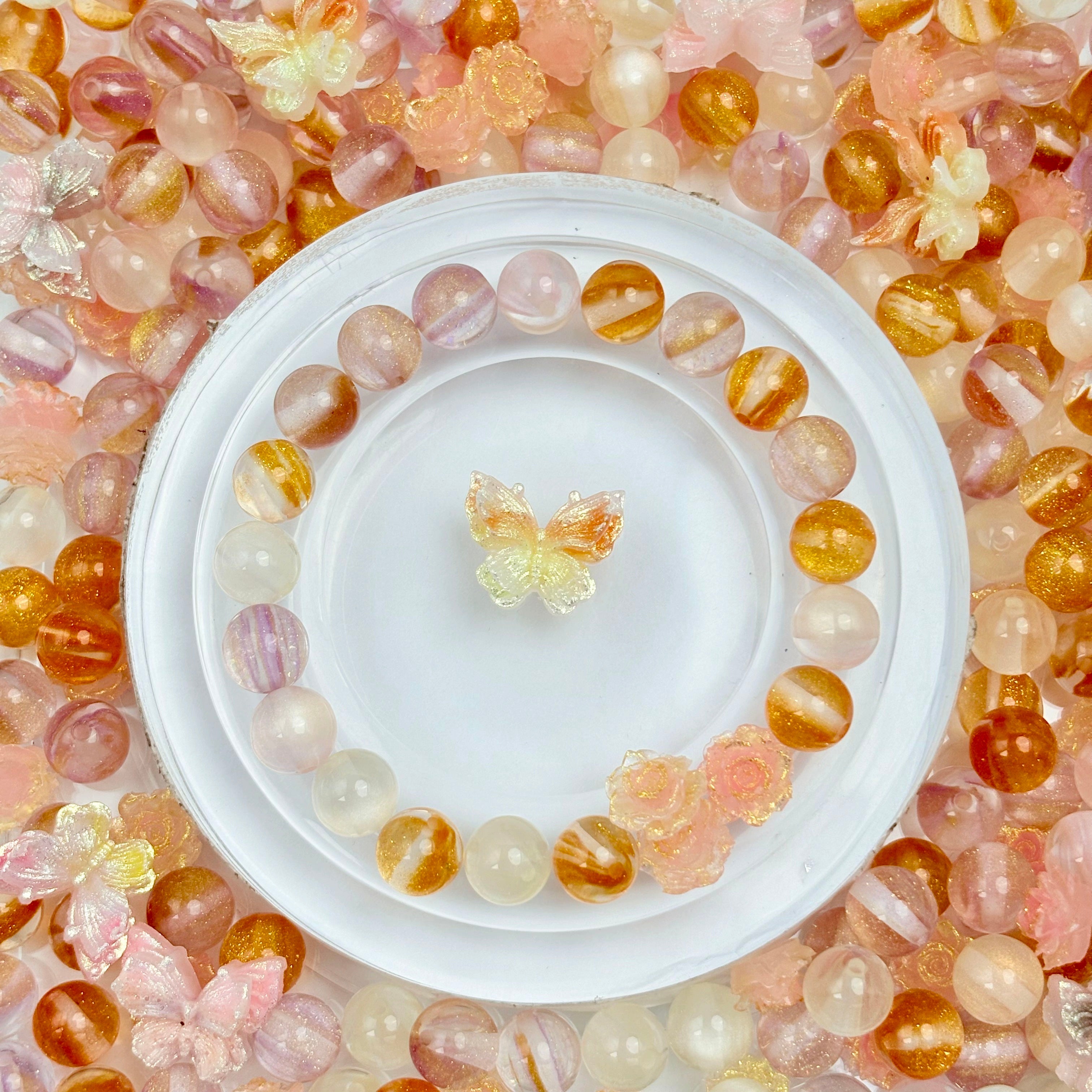 [開封] NEW.高品質ブレスレット素材 レジン・瑠璃・アクリル混合