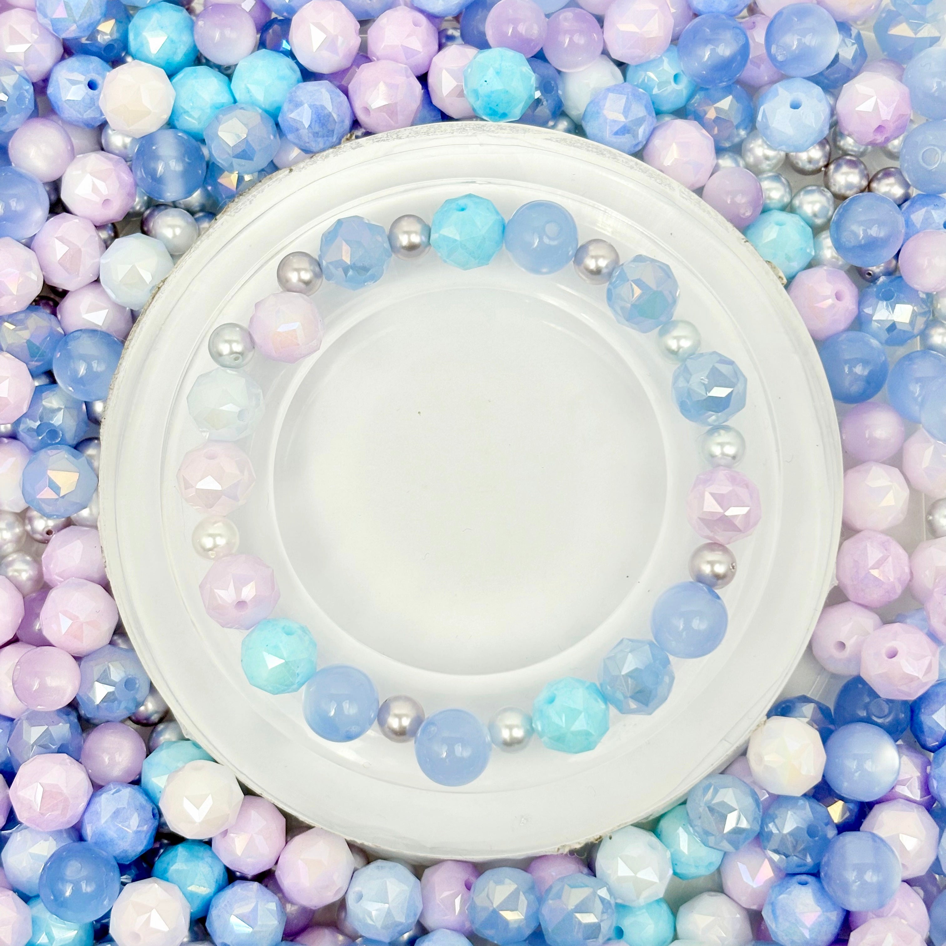 [開封] NEW.高品質ブレスレット素材 レジン・瑠璃・アクリル混合