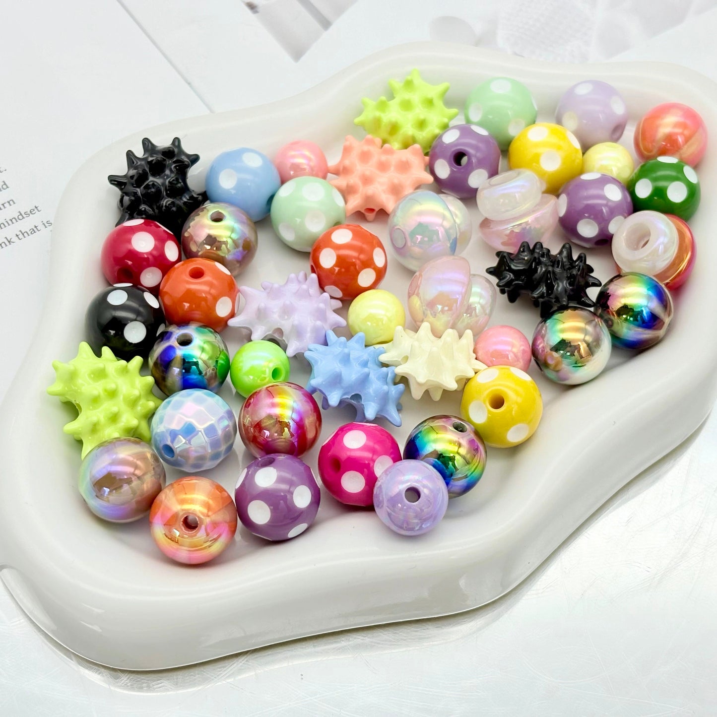 D55お菓子の国のとげとげビーズ