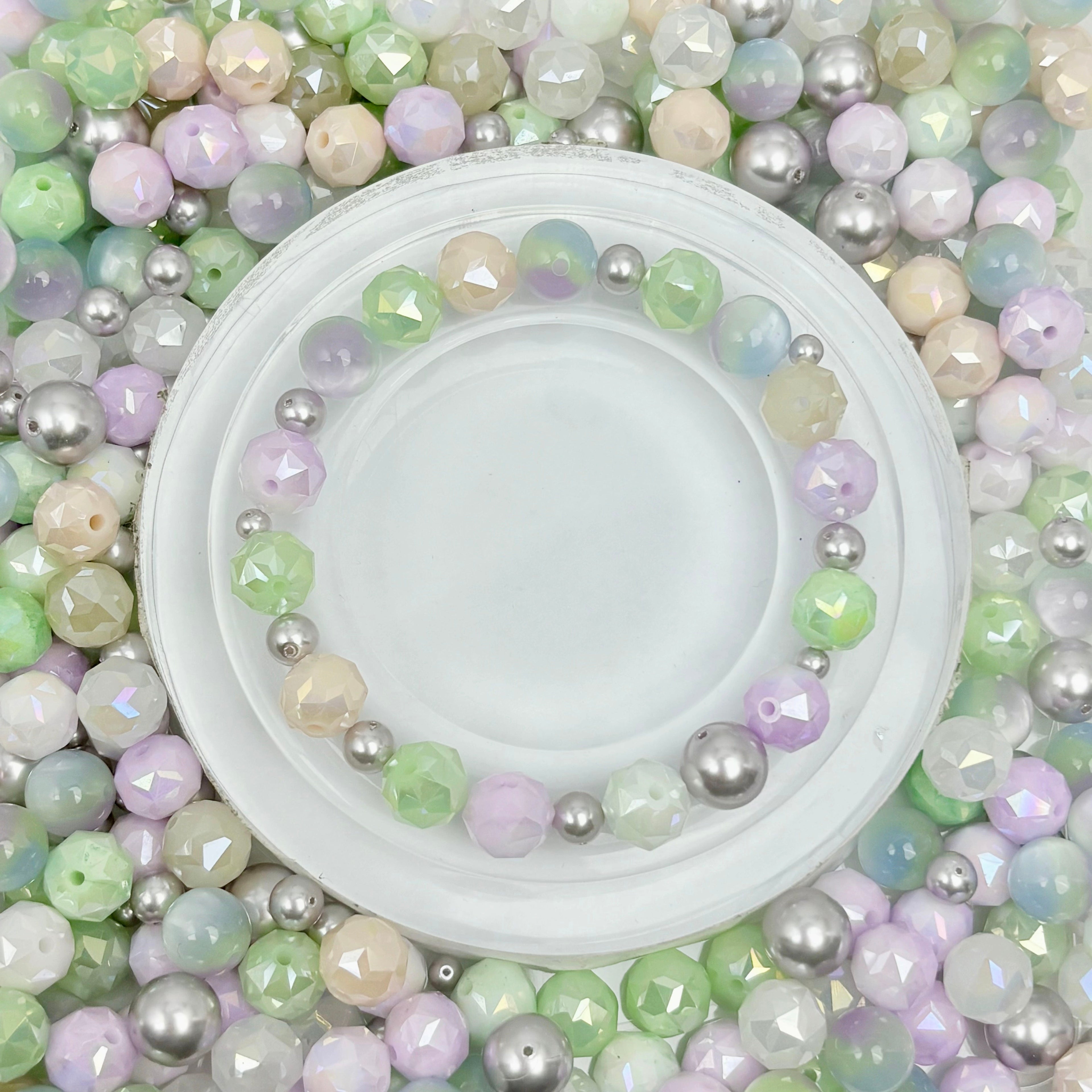 [開封] NEW.高品質ブレスレット素材 レジン・瑠璃・アクリル混合