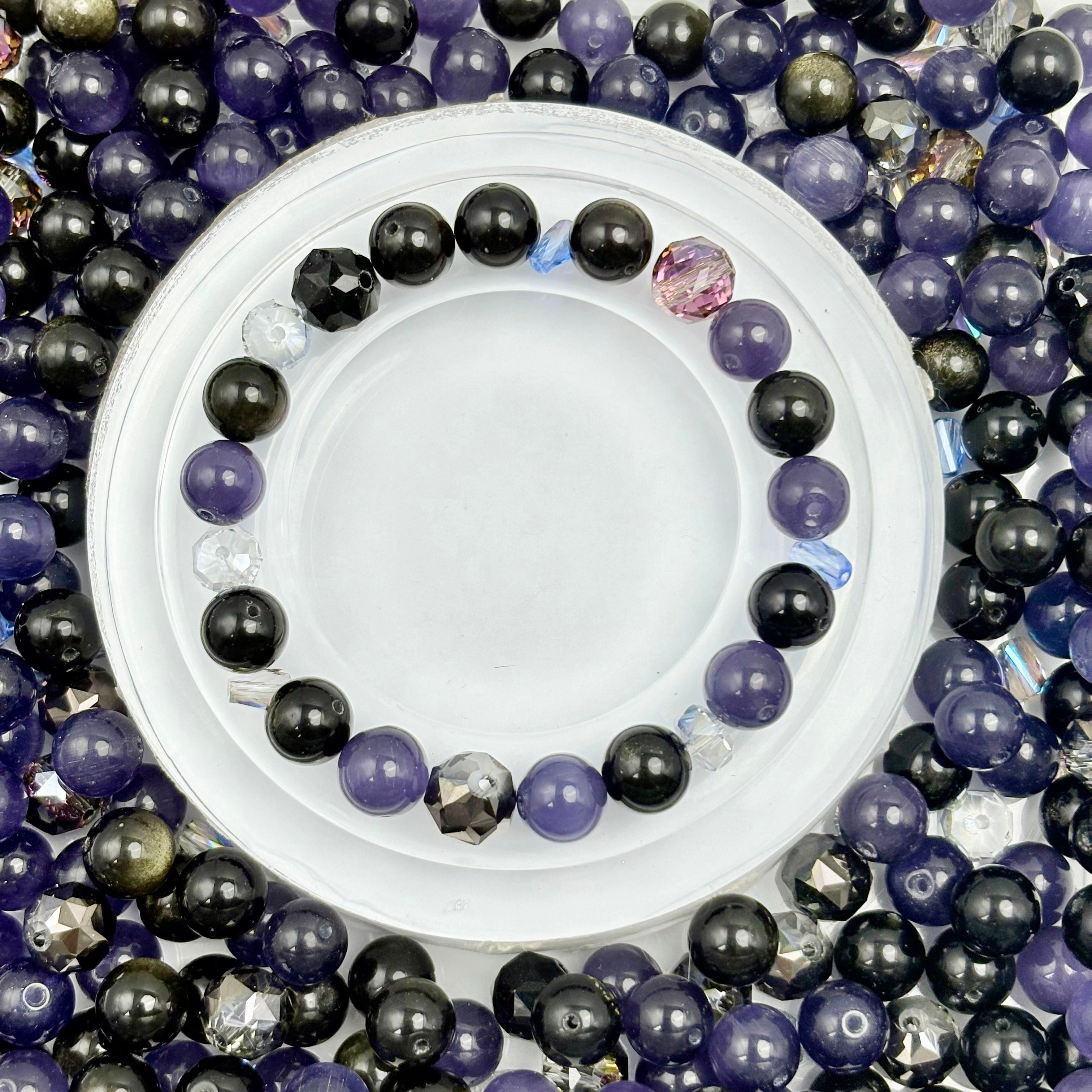 [開封] NEW.高品質ブレスレット素材 レジン・瑠璃・アクリル混合