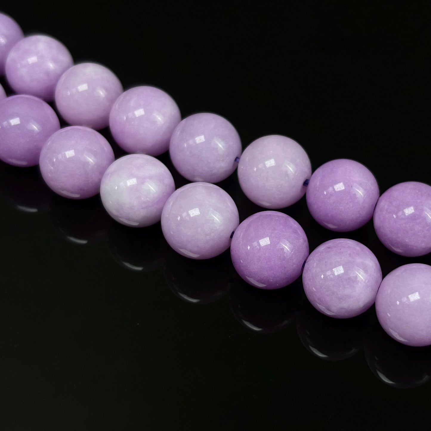 N10　パープルカルセドニー天然石(12mm)