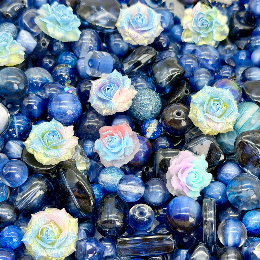 [開封]高品質 レジン & アクリルミックスビーズ 大粒メイン 100 種類以上