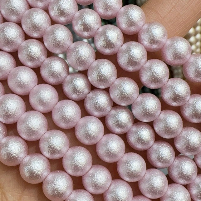 [開封] NEW.8mm シワパール風の質感が特徴的なガラスビーズ アクセサリー作り・DIY 手芸パーツ29 種