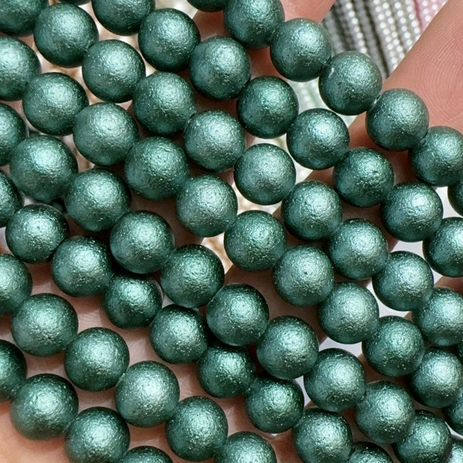 [開封] NEW.8mm シワパール風の質感が特徴的なガラスビーズ アクセサリー作り・DIY 手芸パーツ29 種
