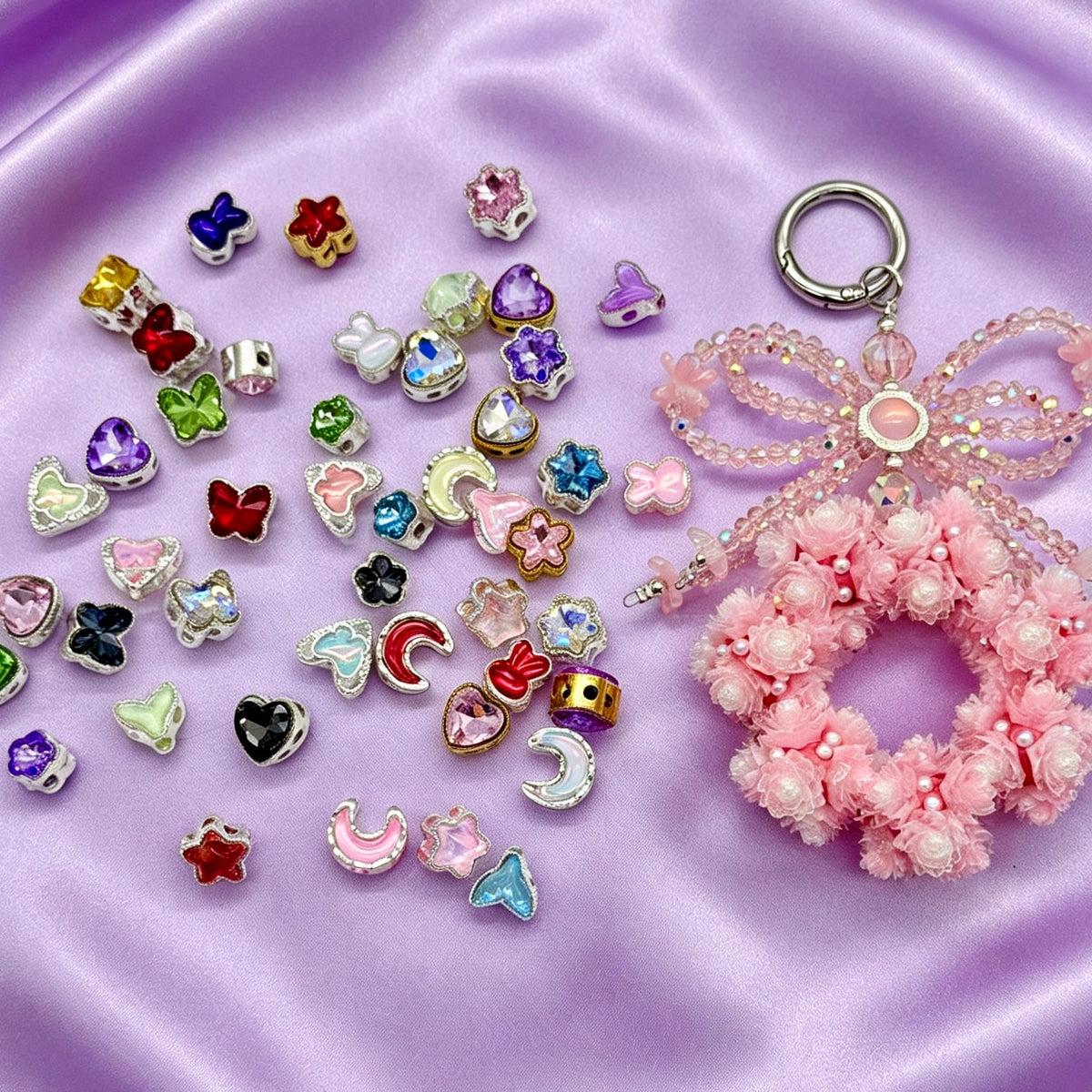 [開封]小型サイズ 両面合金マルチホールビーズ DIY アクセサリーパーツ