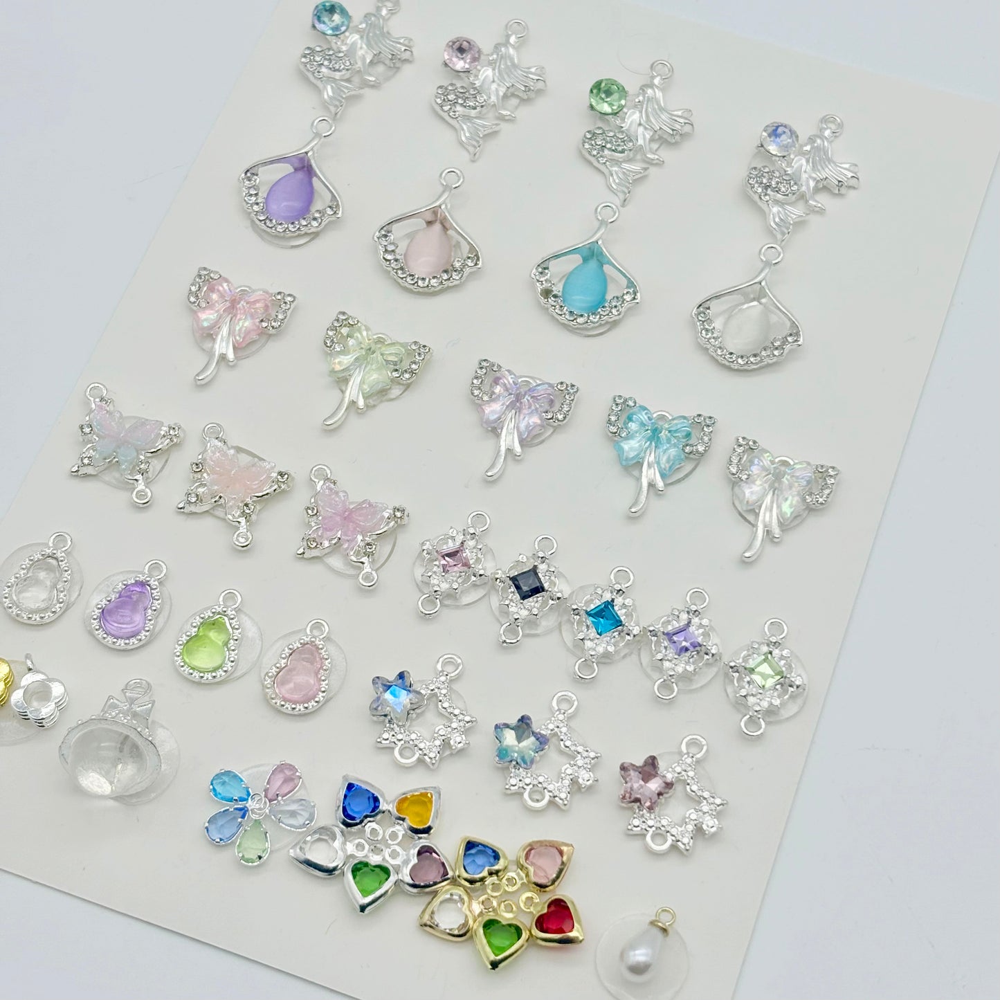 T87琉光の星飾・合金串珠ペンダント